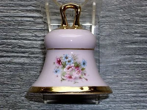 Pos. 2: Glocke Glöckchen Tischglocke aus rosa Porzellan - Bild 1 von 3