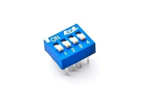 Interruttore dip switch a 4 contatti passo 2,54mm vie poli pin commutatore dil - Imagen 1 de 1