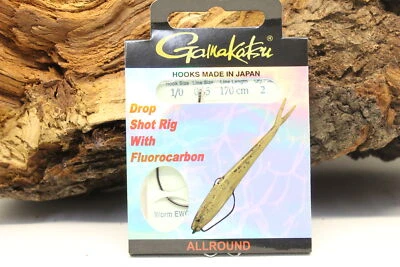 Gamakatsu Dropshot Rig Allround Länge 1,70m Hakengröße 1/0 0,35mm Fluorocarbon - Bild 1 von 2