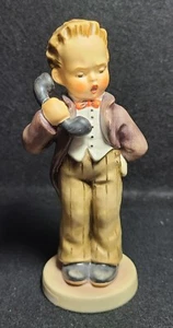 M.J. Hummel Goebel Hello 124/0 West Germany 5 3/4" TMK 6 Boy on Phone - Picture 1 of 5