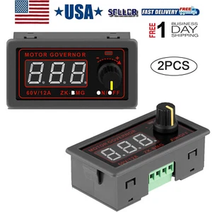 2x Variable Motor Speed Controller Pwm Dc 12v 24v 60v 500w Signal Driver Module - Picture 1 of 8