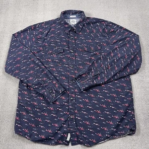 Moonshine Spirit Shirt Adult Extra Large Button Up Pearl Snap Western Casual Men - Picture 1 of 14