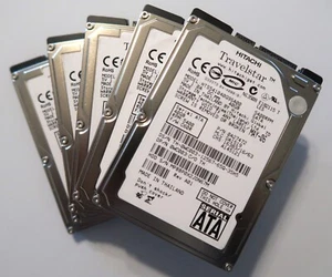 Lot of 5 Hitachi HTS541040G9SA00 5400rpm 8MB 1.5Gb/s 2.5" 40gb Sata hard drives - Picture 1 of 1