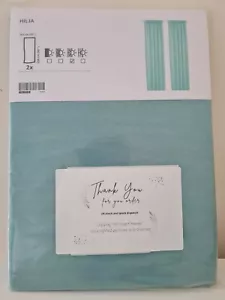 New Hilja Curtains 1 Pair Turquoise 145x250 Cm I Pair 804.630.20 brand IKEA - Picture 1 of 10