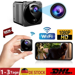 HD Mini Kamera 1080P Wireless WiFi Camera Überwachungkamera Spycam IR Nachtsicht - Bild 1 von 24