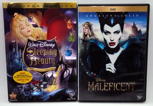 Walt Disney SLEEPING BEAUTY Animated MALEFICENT Live Action Anelina Jolie WS SDH - Imagen 1 de 8