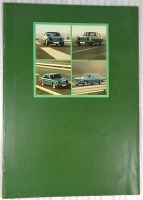 Folleto de autos Mercedes-Benz 1971 1972 - 220 220D 250 y cupé Foto 1 de 4