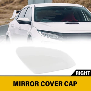 For Honda Civic 10th 2016-20 White Right Side Rearview Wing Mirror Cap Cover RH - Picture 1 of 9