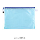 Transparent Document Bag A4 Zipper Bag Pvc Waterproof Portable Information Bag