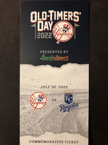 Yankees Old Timers Day/Aaron Judge 200th Career HR!! SGA 7/30/2022 Ticket Stub Cover