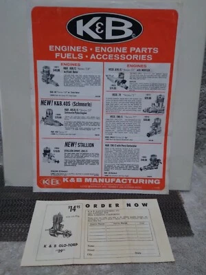 LOT OF K&B*MODEL AIRPLANE ENGINE PARTS*CATALOG & ORDER FORM*SP*SAI - Image 1 of 4