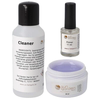 Nailset mit Thick violet Aufbaugel 30ml-Primer-Cleaner 100ml - Bild 1 von 4