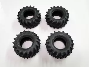 NEW TAMIYA MONSTER BEETLE 2015 Tires Set Front & Rear BLACKFOOT MUD BLASTER TJB - Picture 1 of 2