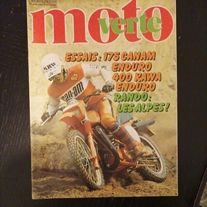 MOTO VERTE 66 KAWASAKI KDX 400 CAN-AM 175 Qualifier Jean Claude OLIVIER 1979 - Imagen 1 de 2
