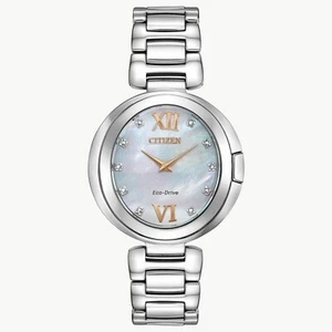 Citizen Eco-Drive Capella Diamond Accent Stainless Women's Watch - EX1510-59D - Picture 1 of 10