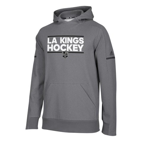 adidas Men's Los Angeles Kings Squad Pullover Hoody Gray XL Cover
