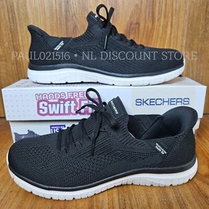 Zapatos manos libres SKECHERS Virtue Swift Fit para mujer ~ negros ~ varios tamaños - Imagen 1 de 5