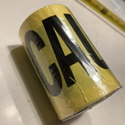 Yellow Caution Tape 3" X 48' New Sealed - Image 1 of 4