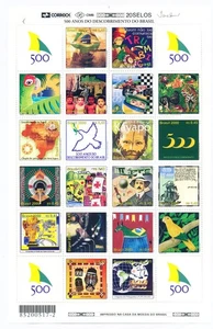 XE55699 Brazil 2000 discovery 500 years XXL sheet MNH - Picture 1 of 1