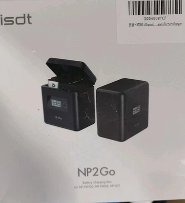 Cargador múltiple de batería Sony inteligente y doble y rápido ISDT NP2 compatible cámara Sony Foto 1 de 2