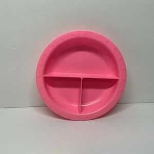 Vintage 1973 Baby Alive Pink Doll Dish Toy Divided Bowl Kenner General Mills - Picture 1 of 5