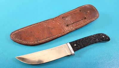 Vintage Ka-Bar Bowie Knife Boot Dagger Hunter + KABAR Sheath - Image 1 of 4