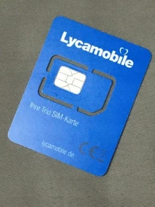 LycaMobile DE +49 Starter Niemcy SIM Card Prepaid ACTIVE €5 - Zdjęcie 1 z 9