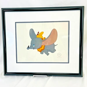 LE Disney Dumbo & Timothy Mouse 17.5 x 20.5" Framed Sericel Animation Art w/ COA - Picture 1 of 5