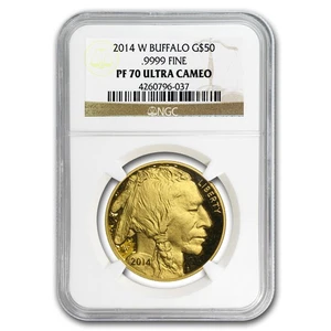 2014-W 1 oz Proof Gold Buffalo PF-70 NGC - Picture 1 of 3
