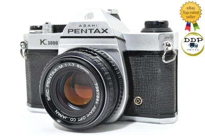 [Exc+5] Lente PENTAX K1000 35 mm SLR cámara fotográfica SMC PENTAX-M 50 mm F1,7 de JAPÓN Foto 1 de 4