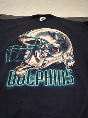 Sudadera De Colección Lee Sport Nuez Moscada EE. UU. Miami Dolphins Para Hombre Grande L Foto 1 de 4