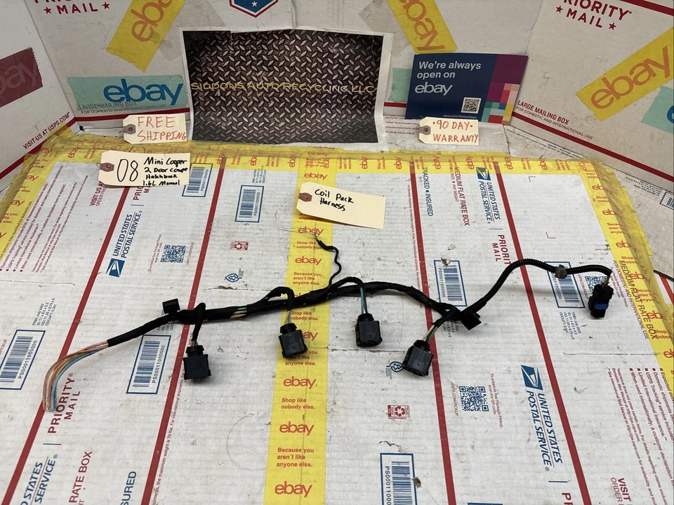 07-13 MINI COOPER R56 BOBINA DE ENCENDIDO CABLE ARNÉS ENCHUFE CONECTOR COLETA CLIP Foto 1 de 4