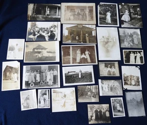 #25 Lot 25 Vtg Antique 1900s Domestic Family Working Life APRON Snapshot PHOTOS - Picture 1 of 8