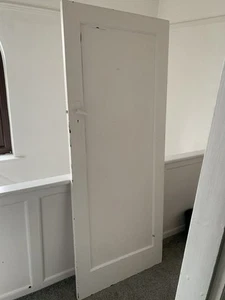 2x 1930s Internal Single Panel Doors - Picture 1 of 4