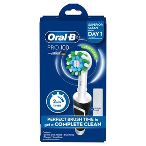 Oral-B Pro 100 Cross Action Clean Electric Toothbrush - Picture 1 of 10