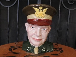 Rare Vintage Barrington General Dwight D. Eisenhower Large Toby Jug Mug c.1950s - Picture 1 of 7
