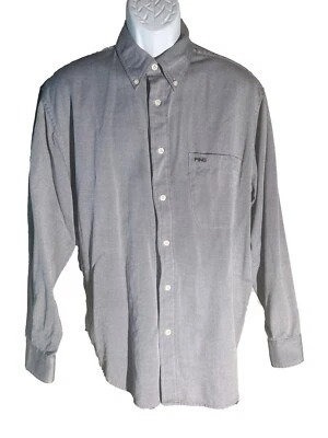 PING Men's Long Sleeve Button Down Cotton Golf Shirt Gray Large - Image 1 of 4