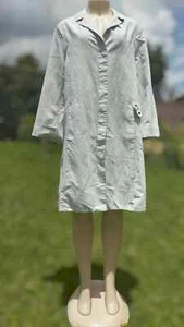 Annette Gortz Avantgarde Damen Baumwolle Leinen Blazer Jacke Mantel Kreideweiß Gr. M - Bild 1 von 19