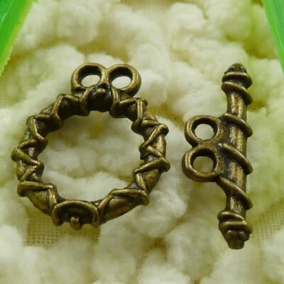 150 Sets Bronze Plated Toggle Clasps 20X6MM 18X15MM S1491 DIY Jewelry Making - Image 1 of 4