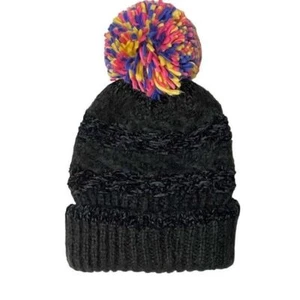 INC Chenille Striped Multi-Pom Beanie (444) - Bild 1 von 6