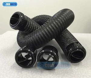 A/C Souple Tuyau 4 Noir Persiennes De 2.5 inches Intérieur Diamètre - Picture 1 of 6