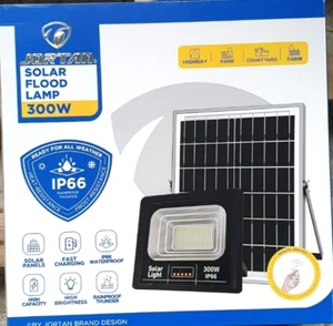 Faro LED Solare 300W Pannello Fotovoltaico - Telecomando, IP66 Esterni Ecologico - Imagen 1 de 13