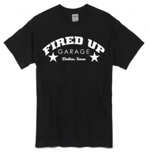 Camiseta Fired Up Garage Adulto, NEGRA, NUEVA - Imagen 1 de 2