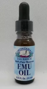 Aceite de emú Montana Emu Ranch 100 % puro de Montana 0,5 Fl Oz - Imagen 1 de 2