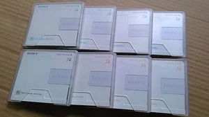 8 Minidisc Sony Bianca Série 2 MD 74 min - Photo 1/10