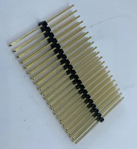 5 X Testate Break Away - 40 pin maschio, lungo centrato, PTH, 2,54 mm 0,1" venditore UK - Foto 1 di 5