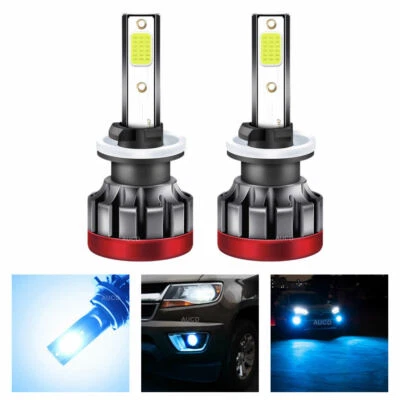 2x 880 881 H27 8000K Ice Blue LED Headlight Fog Light Bulbs Cool Driving Foglamp - Image 1 of 4