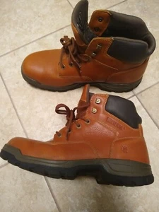 Wolverine Herren Größe 12M Stahlkappe Braun Leder Schnürung Arbeitsstiefel #08308 - Bild 1 von 9