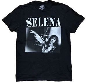Selena T-Shirt Adult Size Medium Black W/ Selena Logo Nice Shape - Picture 1 of 4