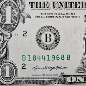 $1 Birthday Note One Dollar Bill 18441968 Uncirculated (Trailing 1968 ) - Picture 1 of 1